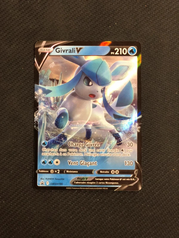 Carte Pokemon- Givrali V SWSH196 Flocon De Neige-Promo-FR-Proche Neuve