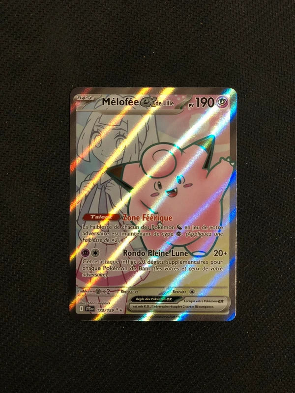 Carte Pokemon- Mélofée Ex De Lilie 173/159-Aventures Ensemble-FR-Proche Neuve
