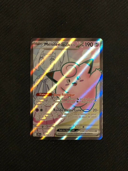 Carte Pokemon- Mélofée Ex De Lilie 173/159-Aventures Ensemble-FR-Proche Neuve