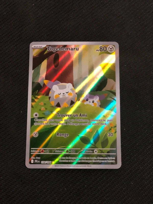 Carte Pokemon-Togedemaru 104/094 AR-Flammes Fantasmagoriques-FR-Proche Neuve