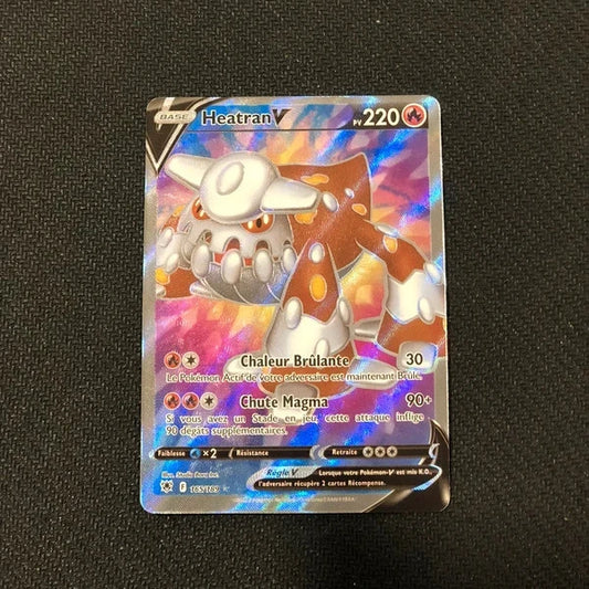 Carte Pokémon- Heatran V 165/189 FA-Astres Radieux-FR-Proche Neuve
