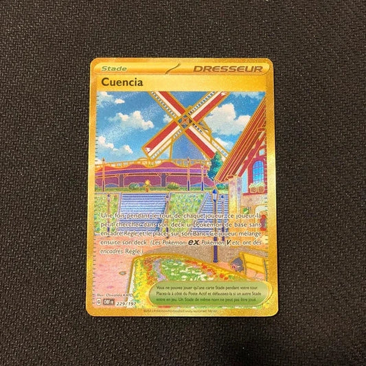 Carte Pokemon- Cuencia 229/197 Gold-Flammes Obsidienne-FR-Proche Neuve