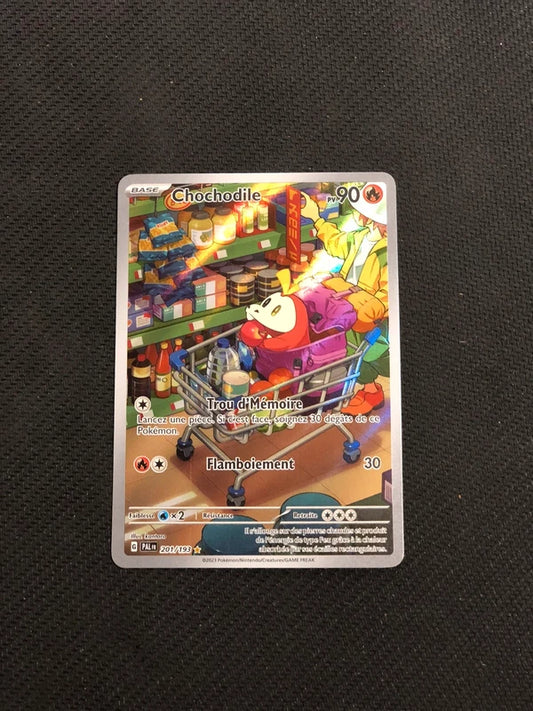 Carte Pokemon-Chochodile 201/193 AR-Evolution A Paldea-FR-Proche Neuve