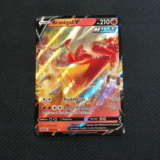 Carte Pokemon- Brasegali V 020/198-Regne De Glace-FR-Proche Neuve