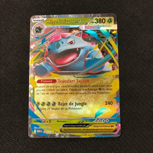 Carte Pokemon- Mega Florizarre Ex 003/132-Mega Evolution-FR-Proche Neuve