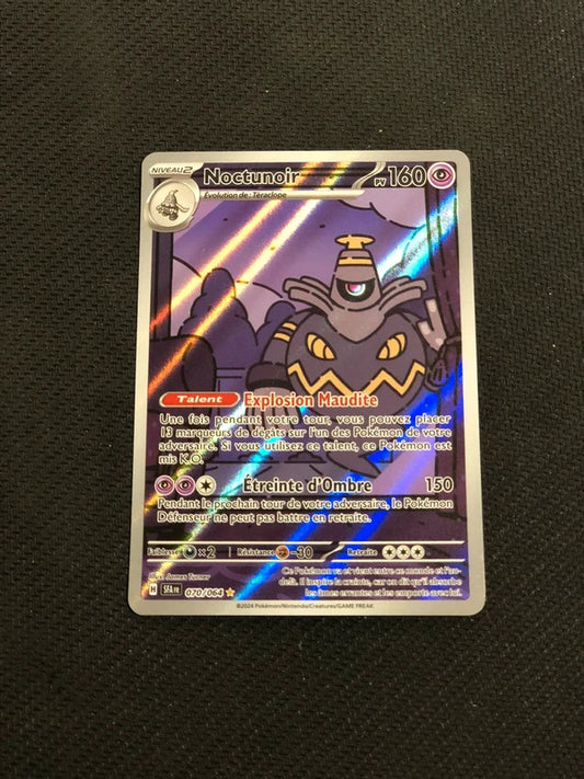 Carte Pokemon-Noctunoir 070/064 AR-Fable Nébuleuse-FR-Proche Neuve
