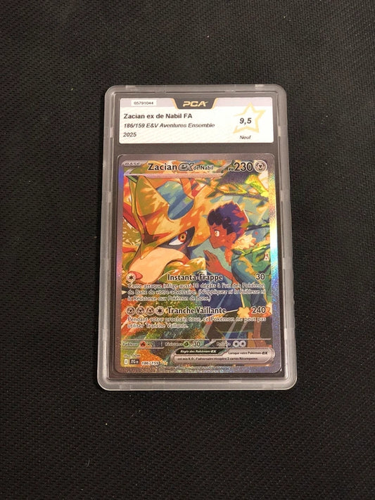 Carte Pokemon-Zacian Ex De Nabil 186/159 Alt-Aventures Ensemble-FR-PCA 9,5