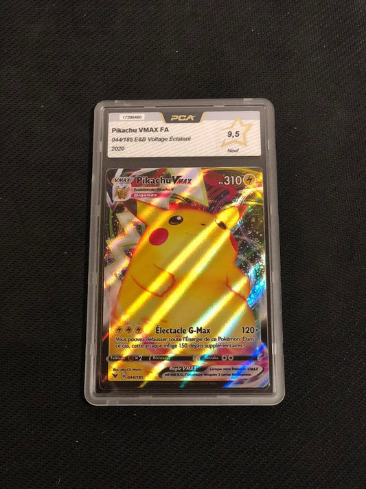 Carte Pokemon-Pikachu Vmax 044/185 FA-Voltage Éclatant-FR-PCA 9,5