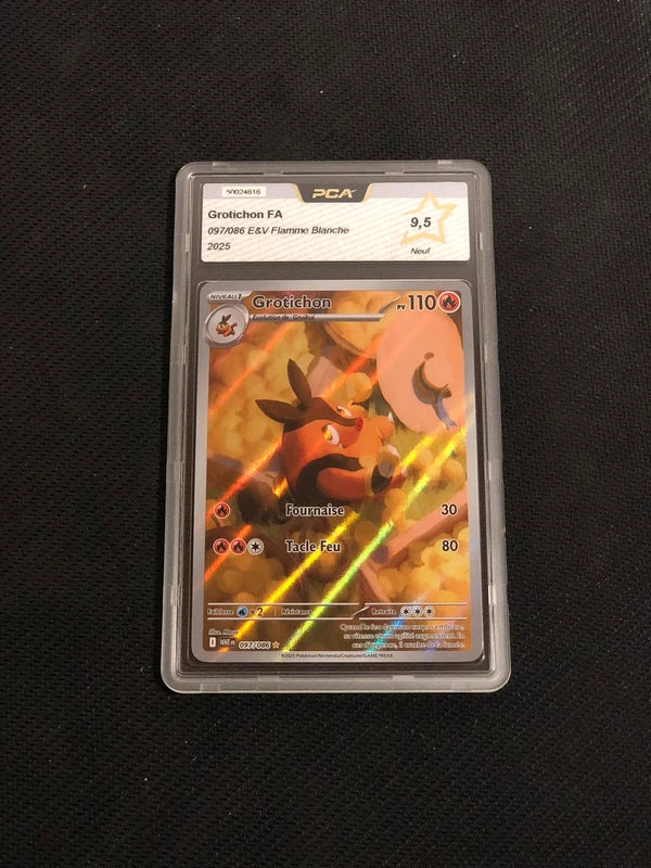 Carte Pokemon-Grotichon 097/086 AR-Flamme Blanche-FR-PCA 9,5