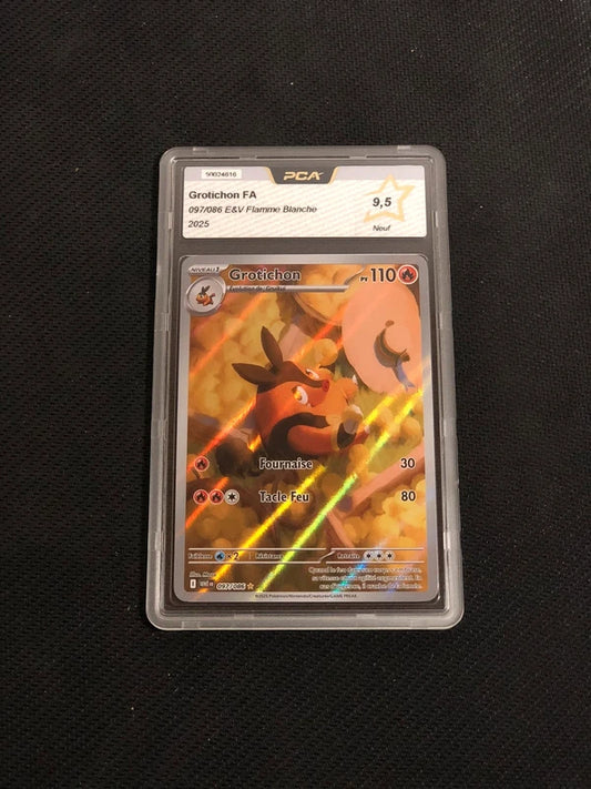 Carte Pokemon-Grotichon 097/086 AR-Flamme Blanche-FR-PCA 9,5