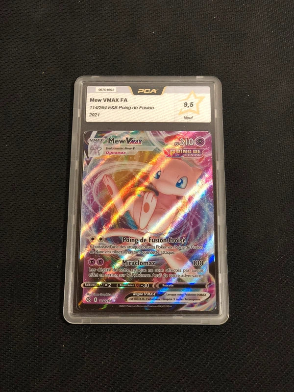Carte Pokemon-Mew Vmax 114/264 FA-Poing De Fusion-FR-PCA 9,5