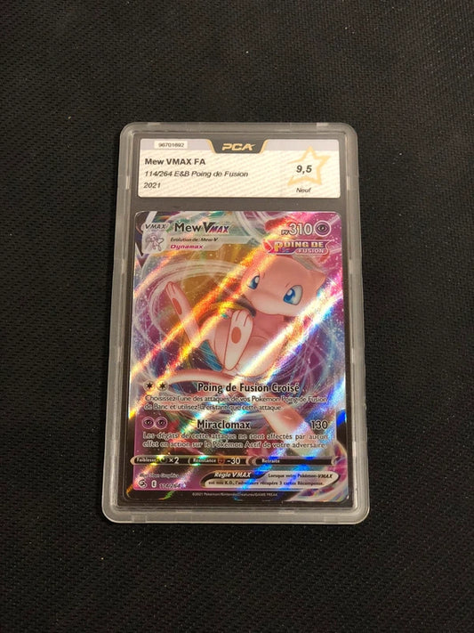Carte Pokemon-Mew Vmax 114/264 FA-Poing De Fusion-FR-PCA 9,5