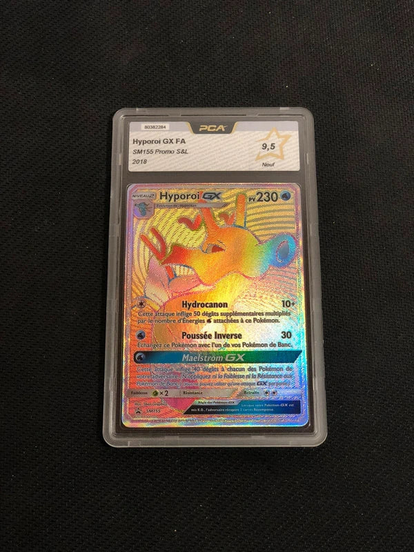 Carte Pokemon-Hyporoi GX SM155 Rainbow-Promo-FR-PCA 9,5