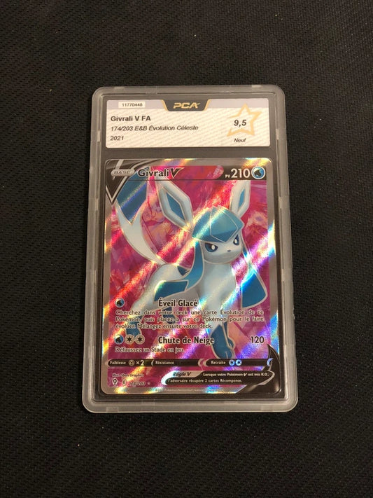 Carte Pokemon-Givrali V 174/203 FA-Évolution Céleste-FR-PCA 9,5