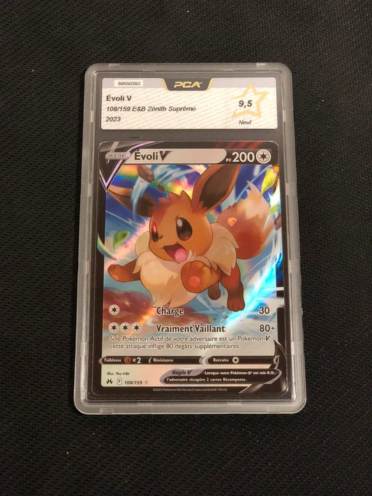 Carte Pokemon-Évoli V 108/159-Zénith Suprême-FR-PCA 9,5