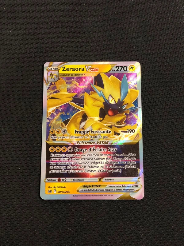 Carte Pokemon-Zeraora Vstar SWSH265-Promo-FR-Proche Neuve