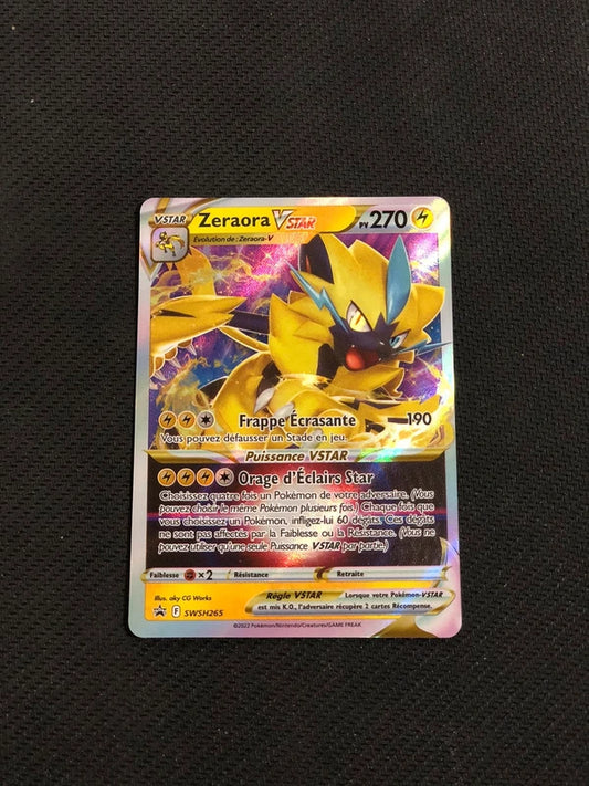 Carte Pokemon-Zeraora Vstar SWSH265-Promo-FR-Proche Neuve