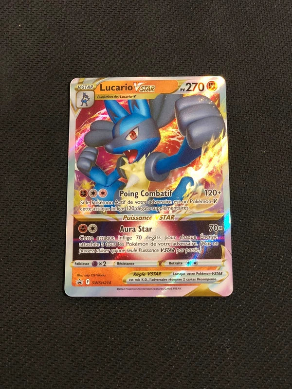 Carte Pokemon-Lucario Vstar SWSH214-Promo-FR-Proche Neuve
