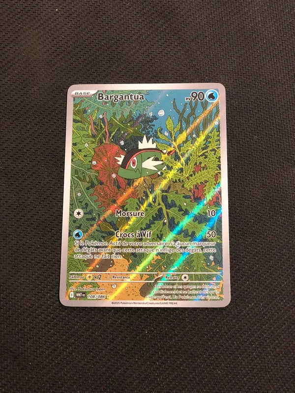 Carte Pokemon-Bargantua 108/086 AR-Flamme Blanche-FR-Proche Neuve