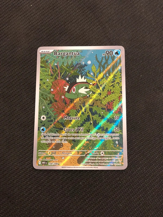 Carte Pokemon-Bargantua 108/086 AR-Flamme Blanche-FR-Proche Neuve