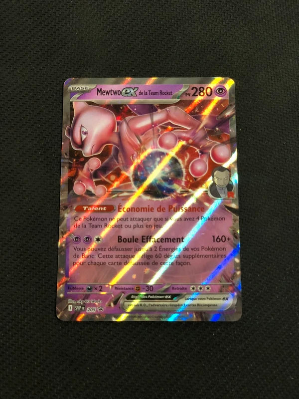 Carte Pokemon-Mewtwo Ex De La Team Rocket SVP205-Promo-FR-Proche Neuve