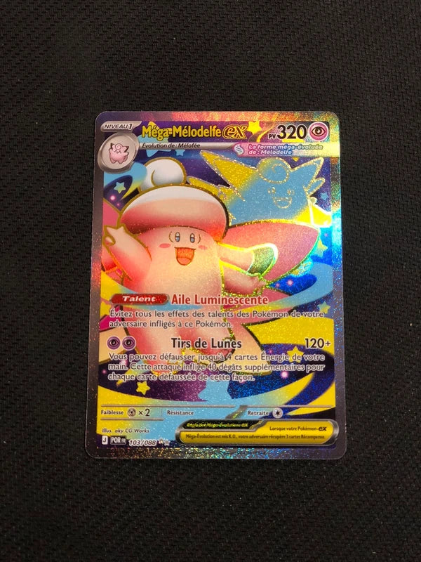 Carte Pokemon-Méga-Mélodelfe Ex 103/088 MA-Equilibre Parfait-FR-Proche Neuve