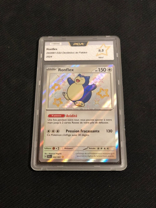 Carte Pokemon-Ronflex 202/091 Shiny-Destinees A Paldea-FR-PCA 9,5