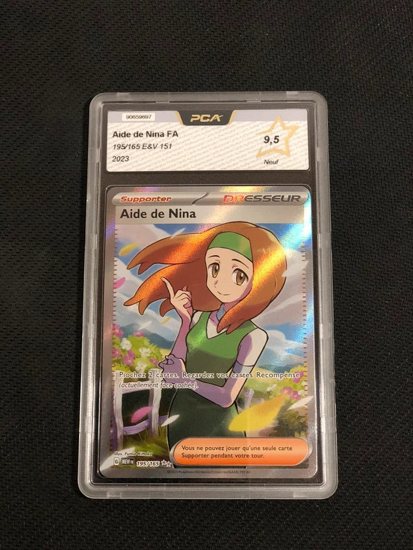 Carte Pokemon-Aide De Nina 195/165 FA-151-FR-PCA 9,5