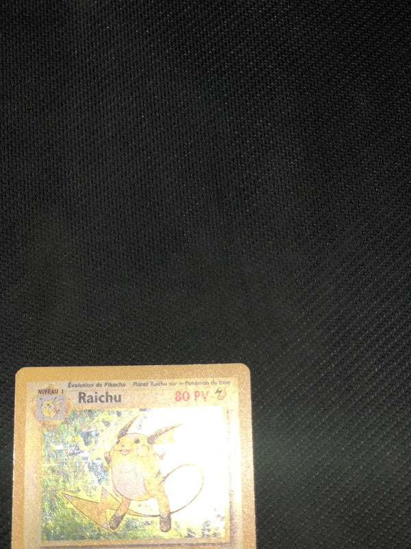 Carte Pokemon-Raichu 14/102 Holo Édition 1-Set De Base-FR-Excellente