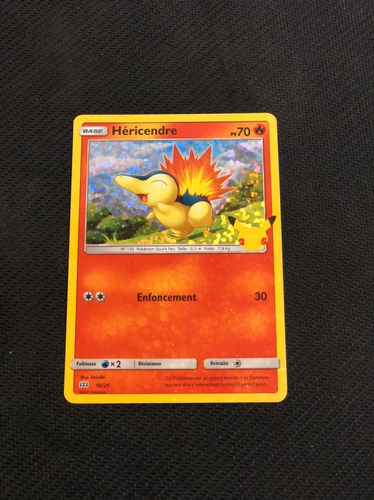 Carte Pokemon-Hericendre 10/25 Holo-Promo 25 ans-FR-Proche Neuve