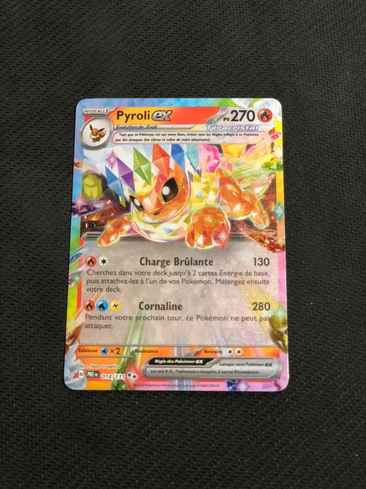 Carte Pokemon-Pyroli Ex 014/131-Évolutions Prismatiques-FR-Proche Neuve
