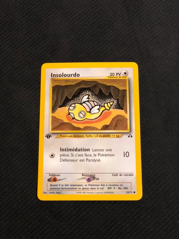 Carte Pokemon-Insolourdo 54/75 Édition 1-Neo Discovery-FR-Excellente