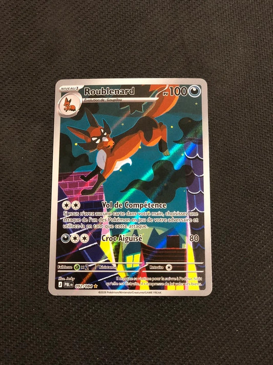 Carte Pokemon-Roublenard 092/084 AR-Nuit Noire-FR-Proche Neuve