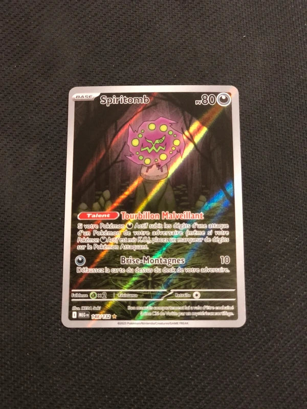 Carte Pokemon-Spiritomb 148/132 AR-Mega Evolution-FR-Proche Neuve