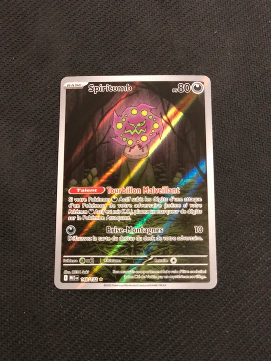 Carte Pokemon-Spiritomb 148/132 AR-Mega Evolution-FR-Proche Neuve