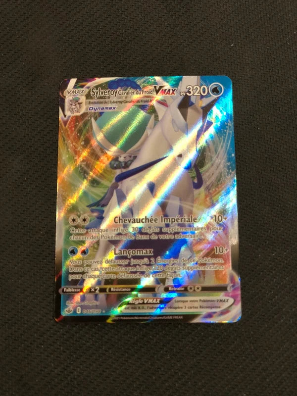 Carte Pokemon-Sylveroy Cavalier Du Froid Vmax 046/198-Regne De Glace-FR-Proche Neuve
