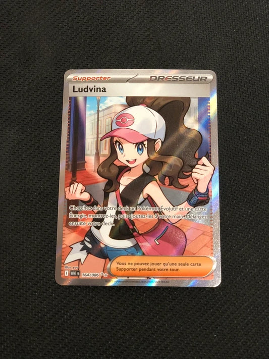 Carte Pokemon-Ludvina 164/086 FA-Flamme Blanche-FR-Proche Neuve