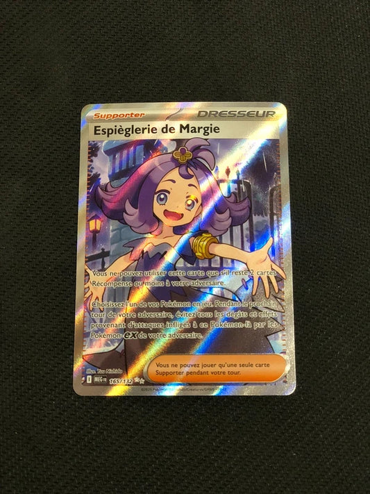 Carte Pokémon-Espieglerie De Margie 165/132 FA-Mega Evolution-FR-Proche Neuve