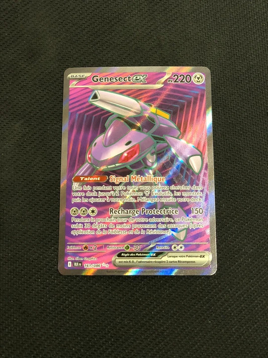 Carte Pokemon-Genesect Ex 161/086 FA-Foudre Noire-FR-Proche Neuve