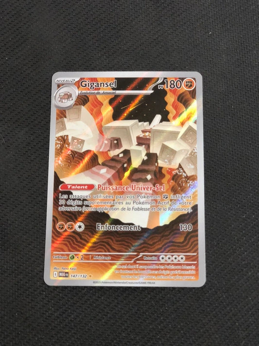 Carte Pokemon-Gigansel 147/132 AR-Mega Evolution-FR-Proche Neuve