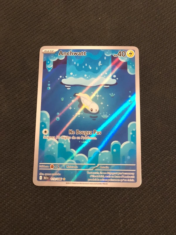 Carte Pokemon-Anchwatt 113/086 AR-Foudre Noire-FR-Proche Neuve