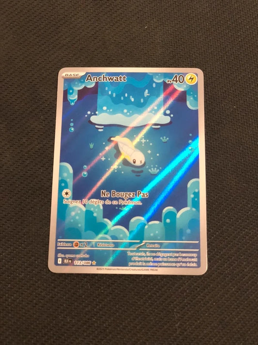Carte Pokemon-Anchwatt 113/086 AR-Foudre Noire-FR-Proche Neuve