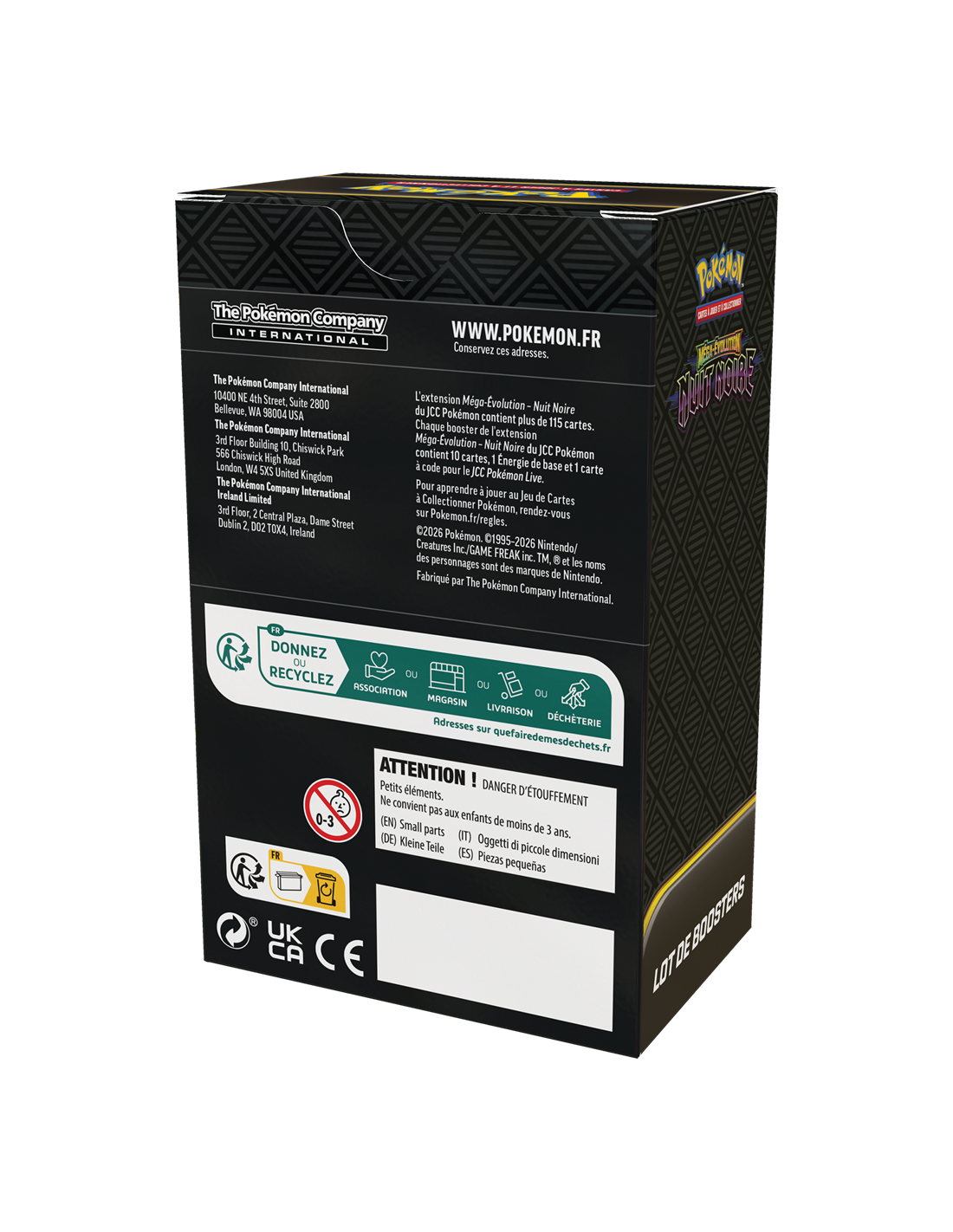 Bundle Pokemon-6 Boosters-Nuit Noire-FR-Scellé