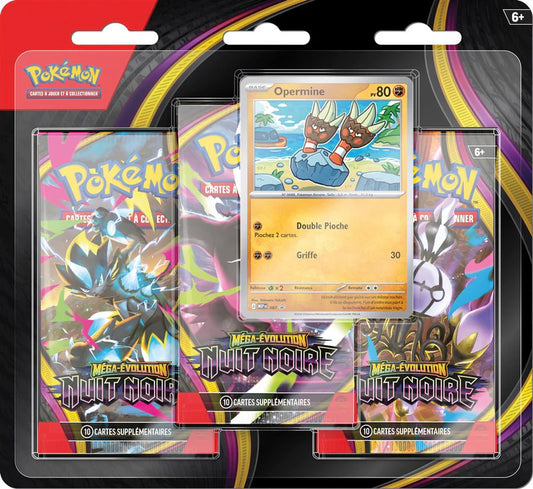 Tripack 3 Boosters-ME5 Nuit Noire-Opermine-Scellé